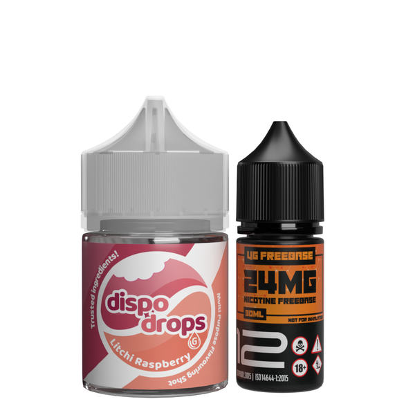 G Drops Dispo Drops Litchi Raspberry Shortfill MTL or Nic Salt Bundle