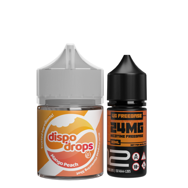 G Drops Dispo Drops Mango Peach Shortfill MTL or Nic Salt Bundle