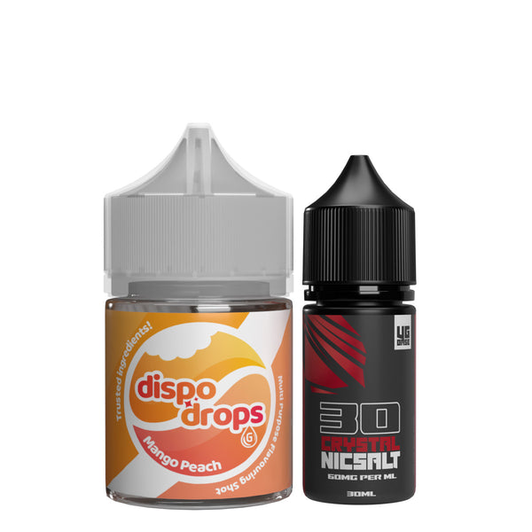 G Drops Dispo Drops Mango Peach Shortfill MTL or Nic Salt Bundle